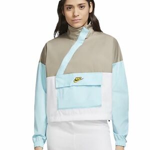 Nike sportswear jacket windbreaker blue small